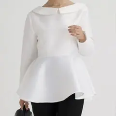 【Ur's】2wayペプラムブラウス