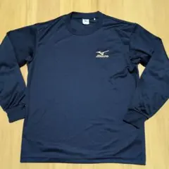 Mizuno ネイビー 長袖 トレーニングシャツ M