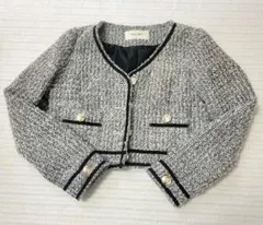 ROYALPARTY ツイードジャケット ノーカラージャケット