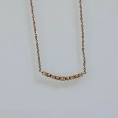 ま*）様 ココシュニック 5ダイヤモンド ステーションネックレス K10