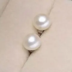 新品　#淡水パール スタッドピアス