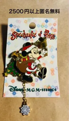 3395昔の海外ディズニーワールドピンベリーメリークリスマスミッキー 