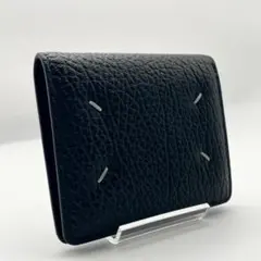 MaisonMargiela マルジェラ 折り財布 グレインレザー ブラックのサムネイル