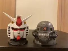 ガンダムヘッド　ガンダム、ザクⅡシークレット 2体セット
