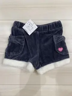 ホットビスケッツ ボア付きコーデュロイ ショートパンツ 80cm 新品