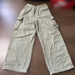 GU カーゴパンツ ベージュ キッズ