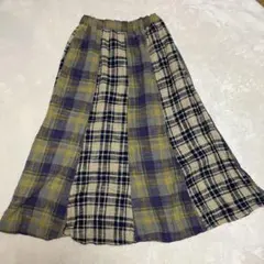 CUBE SUGAR フレアスカート チェック柄