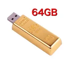 金塊型 USBメモリ 64GB