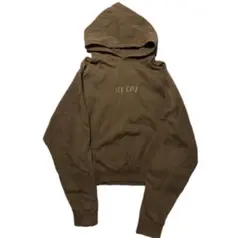 00s C2H4 ICE COLD brown 短丈 hoodie Y2K