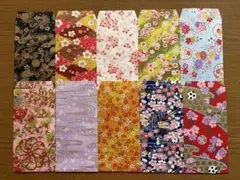 ☆ポチ袋/封筒（大）【和柄】友禅和紙　ハンドメイド