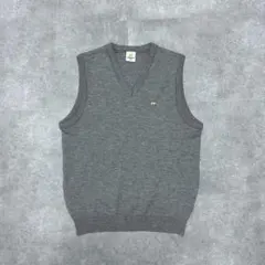 Golden Bear Vネック ニットベスト グレー カジュアル 秋冬