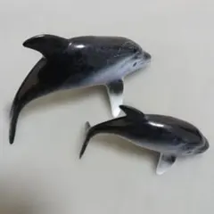 イルカ置物 陶器 ２頭セット