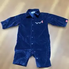 EDWIN ベビー ロンパース 80cm ネイビー コーデュロイ