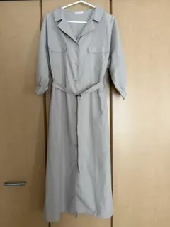 COLZA シャツワンピース ベージュ Lサイズ