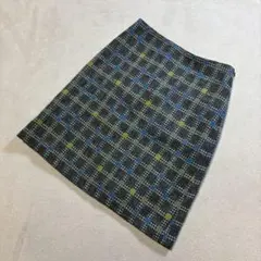 Laura Ashley チェック柄 台形スカートのサムネイル