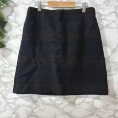 UNIQLO ネイビー タイトスカート ユニクロ 裏地あり