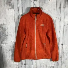 THENORTH FACEオレンジ レディースMサイズフリースジャケット