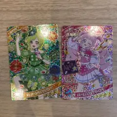 アイプリ　アイリエレガントジュエルグリーン　ひまりスクールメイツラブリーピンク