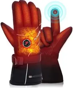 電熱グローブ Ｍサイズ タッチパネル対応 バッテリー付き 手袋 3段式温度調節