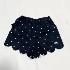 petit main 【90】　ハート総柄ショートパンツ　ボトムス　プティマイン