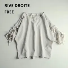 RIVE DROITE リボン ドルマンスリーブ ノーカラー ブラウスのサムネイル