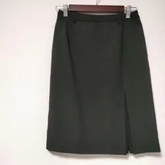 美品☆【ストロベリーフィールズ】ストライプラインひざ丈スカート　a601