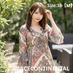 GRACECONTINENTALグレースコンチネンタル シアー フレアワンピース
