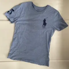 Polo グレー Tシャツ ポロプレイヤー刺繍