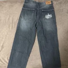 【廃盤】9090 キングロゴ ビンテージバギーデニム ブラック