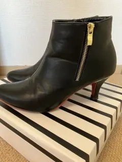 flickaフェイクファスナーブーツ