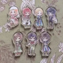 越えざるは紅い花 紅花 アクリルキーホルダー 缶バッジ ブロマイド 再受注】越えざるは紅い花 アクリルスタンド08 エスタ：オリジナル