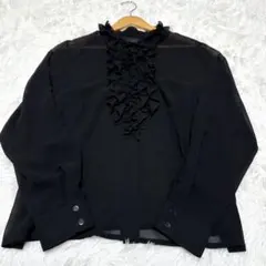 【ラピーヌルージュ】/トップス/46/ブラック/大きいサイズ/15号/ゆったりのサムネイル