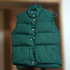 L.L.Bean ダウンベスト グリーン 70s筆記体