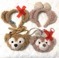 ディズニー　ディズニーシー　ダッフィー＆シェリーメイ カチューシャ　パスケース