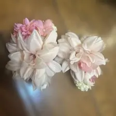 花モチーフ ヘアコーム 2個セット