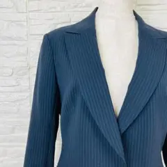 INDIVI ストライプ柄ジャケット 38