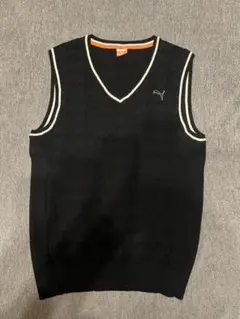 puma wool vネック　ベスト