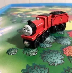 廃盤　ラーニングカーブ社 トーマス木製レールシリーズ ジェームズ・テンダー