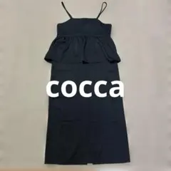 cocca ブラック キャミワンピ