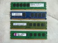 中古動作品 デスクトップPC用メモリ いろいろ4枚セット