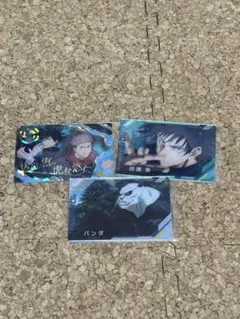 呪術廻戦 カード 虎杖悠仁/伏黒恵/パンダ