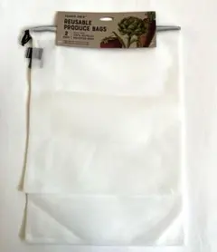 Trader Joesトレーダージョーズ　メッシュバッグ 大小2枚セット