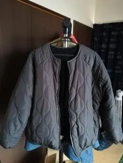 キルティング裏ボアリバーシブルジャケット