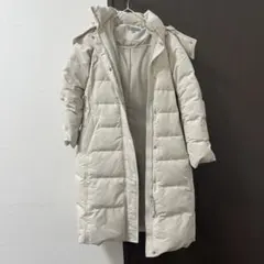 【美品】ユニクロ　ウルトラウォームハイブリットダウンコート　ホワイト