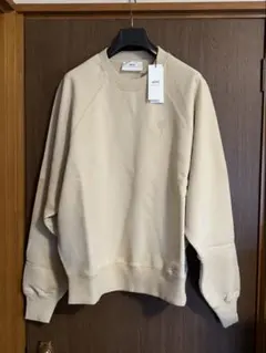 新品 AMI Paris アミ ビッグ ロゴ スウェット シャツ バニラ XXLのサムネイル
