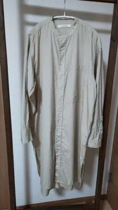 SUSURI ススリ ロングシャツ 長袖 ベージュ