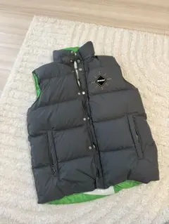 Bristol×Nike グレー ダウンベスト フード付きリバーシブル