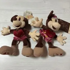 ディズニーストア 2007年バレンタインミッキー ＆ミニー ぬいぐるみ