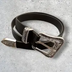 ウエスタンベルト　y2k 古着　パンク　グランジ　アメカジ　黒　ブラック