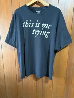 GILDAN ブラック Tシャツ this is me trying